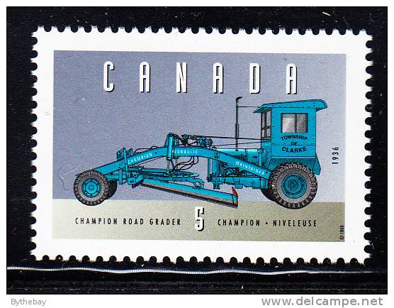 Canada MNH Scott #1605j 5c Champion Road Grader - Historic Land Vehicles Collection - Neufs