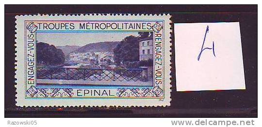 FRANCE. TIMBRE. VIGNETTE. ERINNOPHILIE. TROUPES METROPOLITAINES. .......EPINAL - Vignettes Militaires