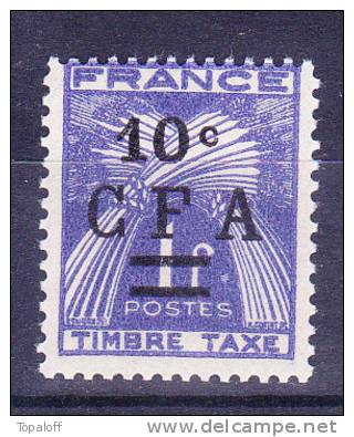 REUNION   Taxe  N°36  Neuf Sans Charniere - Timbres-taxe