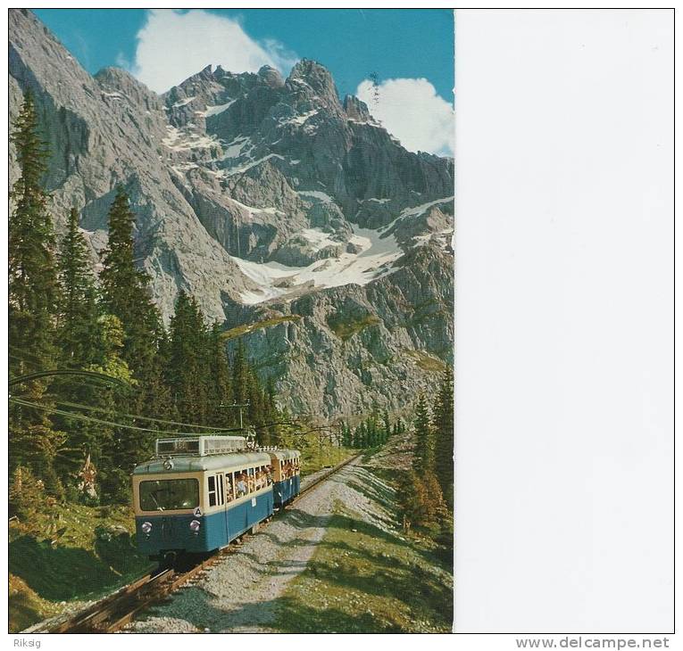 Bayr. Zugspitsbahn Mit Zugspitze.     B-2648 - Eisenbahnen