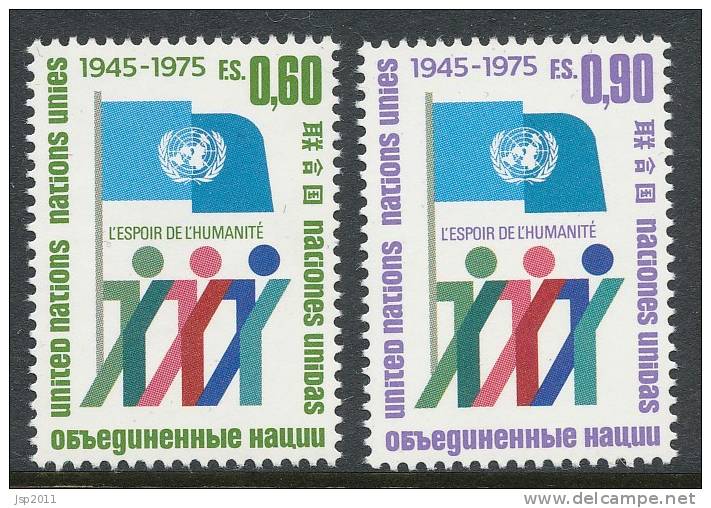 UN Geneva 1975 Michel # 50-51A MNH - Nuevos