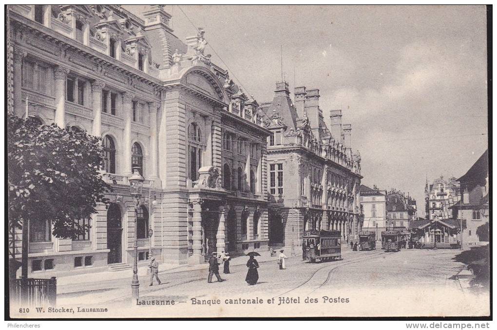 CPA - (Suisse) Lausanne - Banque Cantonale Et Hote Des Postes - Lausanne