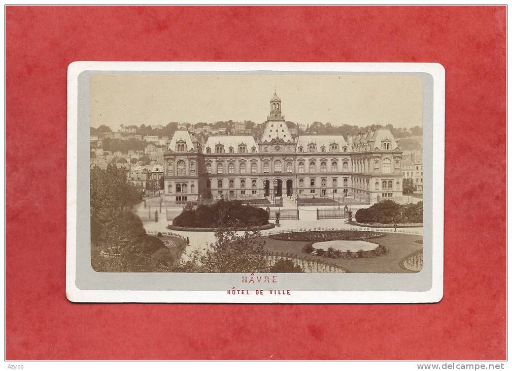 France - LE HAVRE - Photo De 1873 - Hôtel De Ville - Dimensions 10,6 X 6,7 - 2 Scans - Oud (voor 1900)