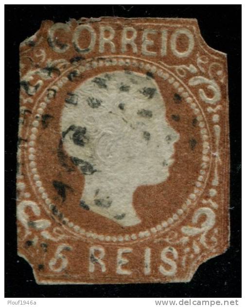 Pays : 394 (Portugal : Royaume (Pierre V)  Yvert Et Tellier N° :    5 (o)  Découpé - Used Stamps