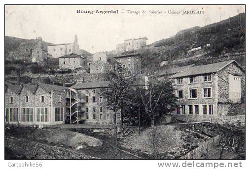 42 BOURG  ARGENTAL -  Tissage De SoiEries  - Usines JAROSSON - Bourg Argental