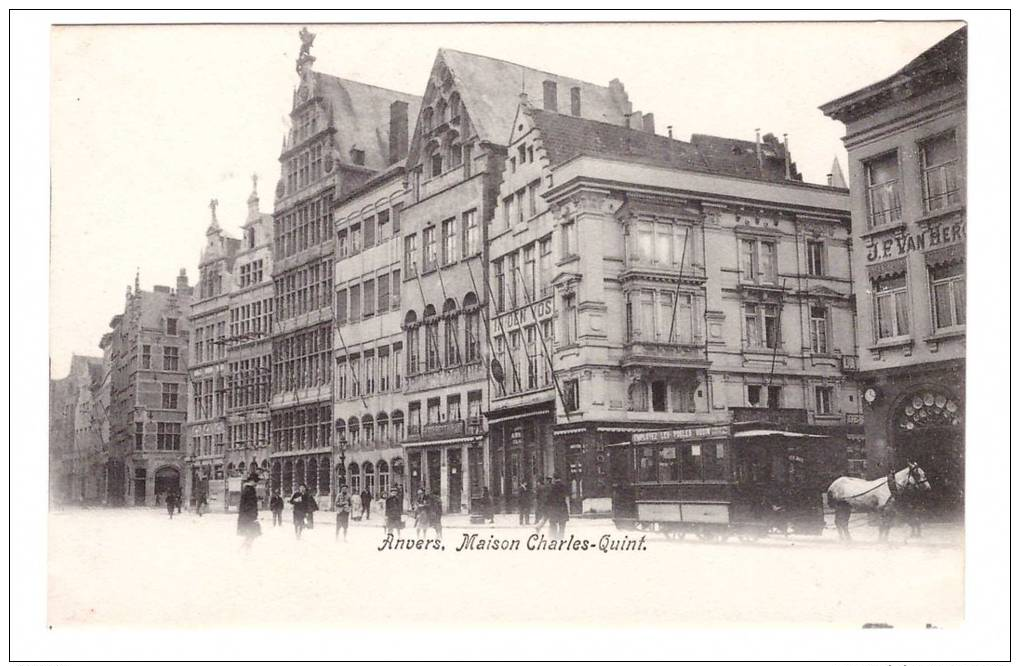 ¤  Belgique Anvers Maison Charls Quint Antwerpen Carte Non Voyagée - Antwerpen