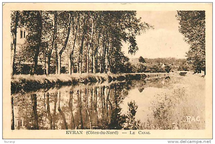 Cotes D'Armor : Otc12b 45 : Evran  -  Canal - Evran