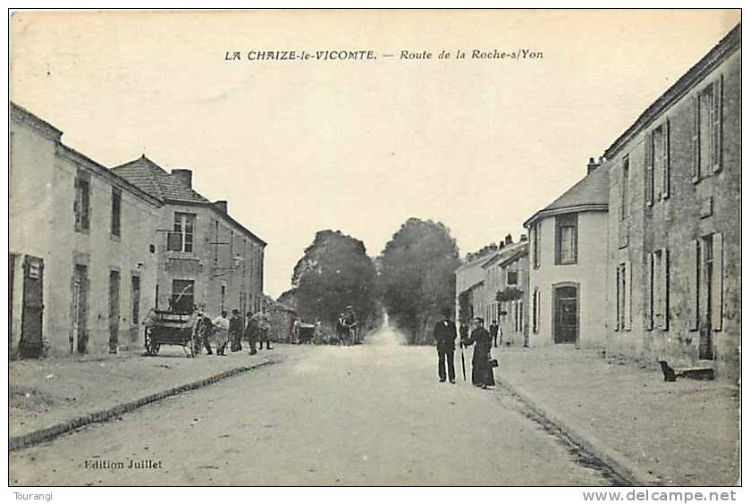 Vendée : Otc12b 54 : La Chaize-le-Vicomte  -  Route De La Roche-sur-Yon - La Chaize Le Vicomte