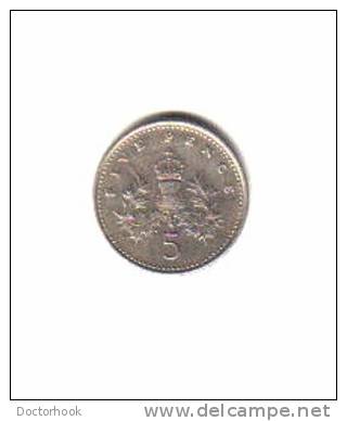 GREAT BRITAIN    5  PENCE  1991  (KM# 937b) - 5 Pence & 5 New Pence