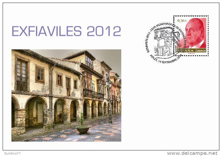 Spain 2012 Postmark - ExfiAviles 2012 - Other & Unclassified