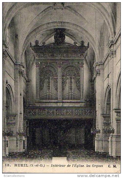 Musique     Orgues  Eglise De Rueil - Musik Und Musikanten