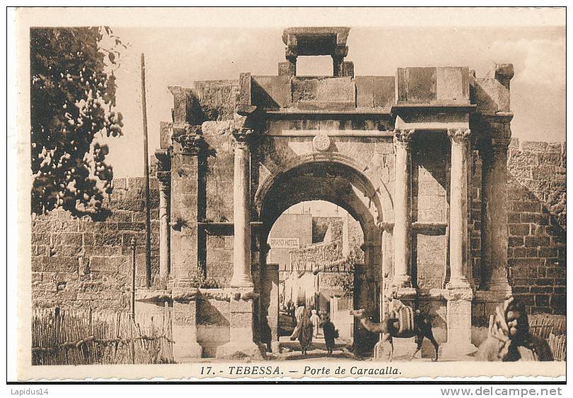 H H 358 / C P A - ALGERIE - TEBESSA  -PORTE DE CARACALLA - Tebessa