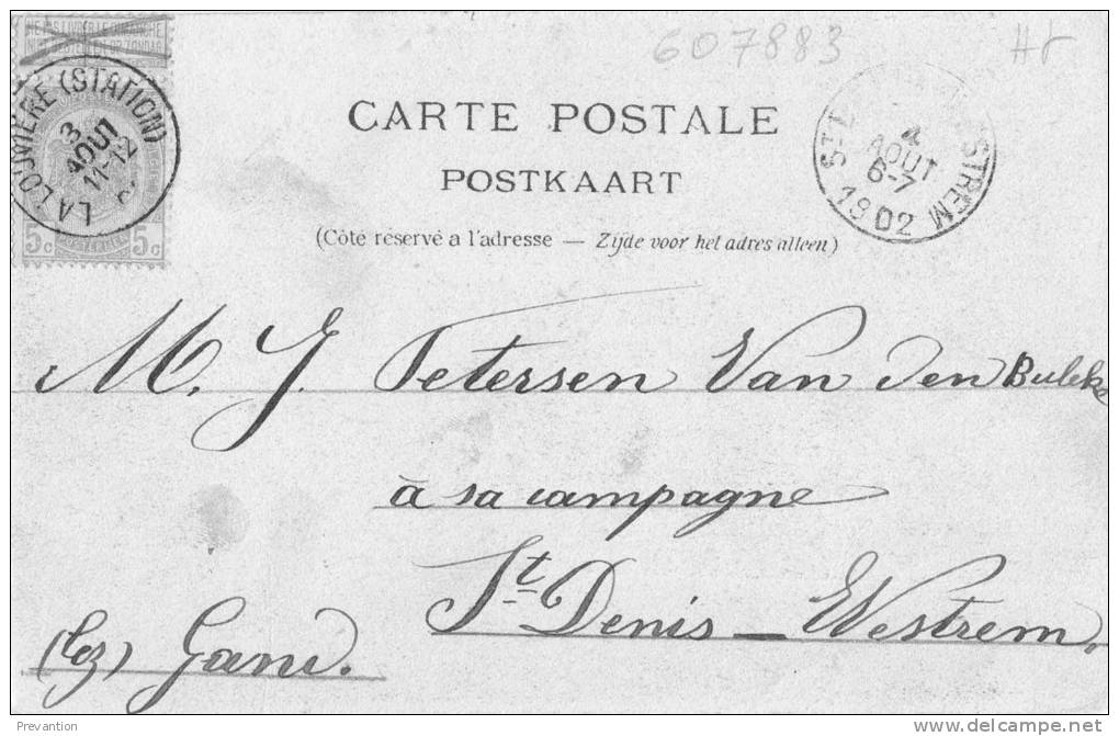 LA LOUVIERE -  Institut Saint-Joseph - Entrée Principale - Superbe Carte Circulée 1902 - La Louvière