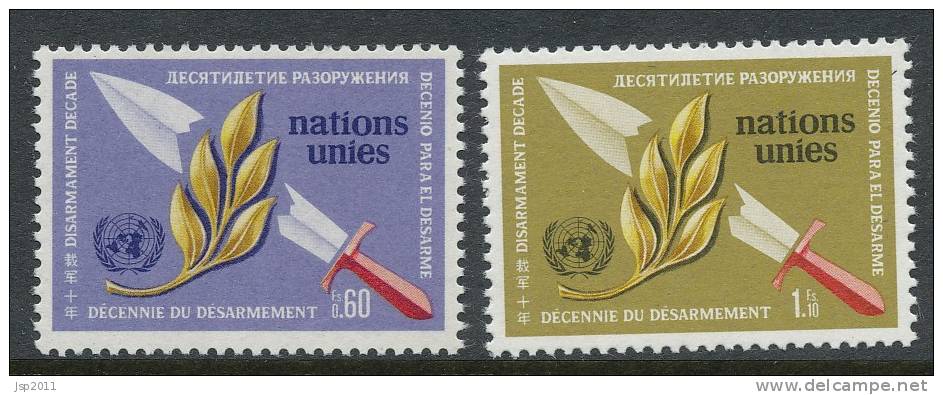 UN Geneva 1973 Michel # 30-31 MNH - Unused Stamps