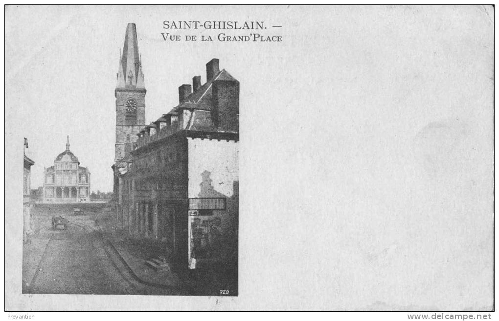 SAINT GHISLAIN -Vue De La Grand'Place - Belle Carte - Saint-Ghislain