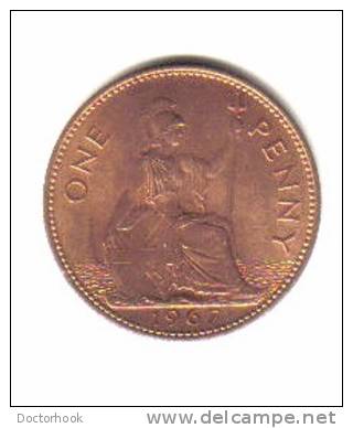 GREAT BRITAIN    1  PENNY  1967  (KM# 897) - D. 1 Penny