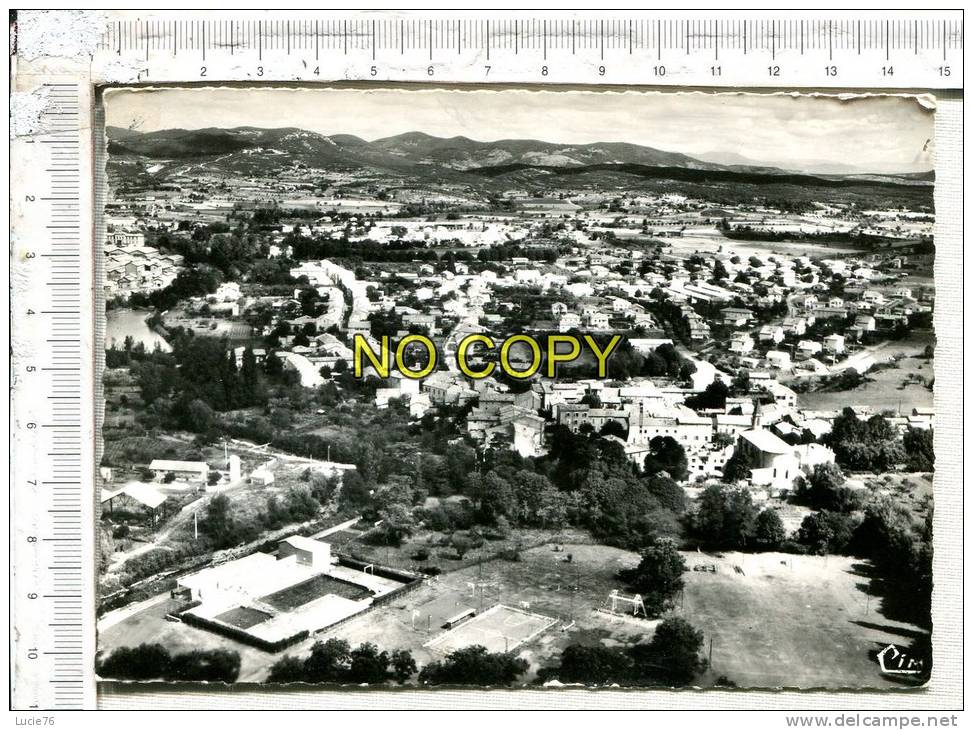 SALINDRES -  Vue Générale Aérienne - Piscine - Tennis - Autres & Non Classés