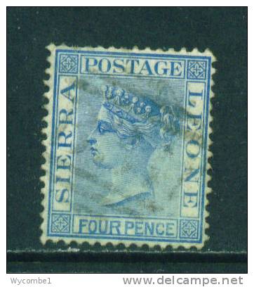 SIERRA LEONE - 1859 Queen Victoria 4d Used As Scan - Sierra Leone (...-1960)