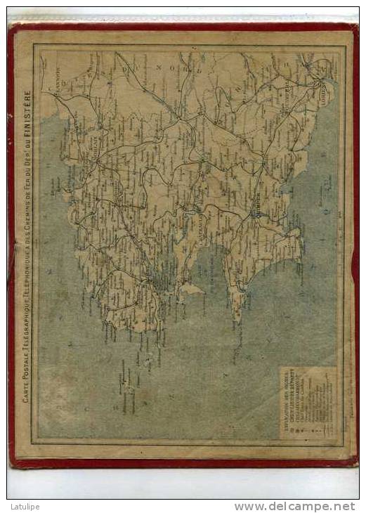 Calendrier Des Poste Du  Finistère  22  Complet  De 1927 - Grossformat : 1921-40