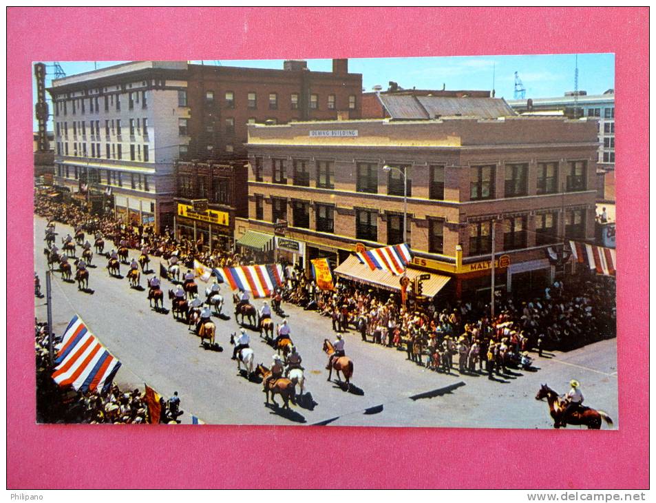 Frontier Days Parade -- - Wyoming > Cheyenne   Early Chrome - - -  ---   ===   Ref 709 - Cheyenne