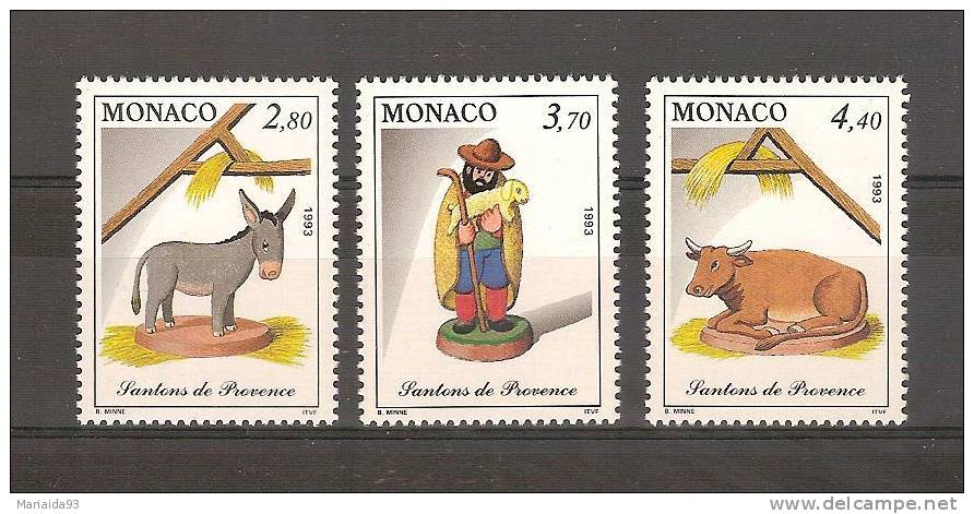 MONACO - LOT DE 3 TIMBRES NEUFS - SANTONS DE PROVENCE - Autres & Non Classés