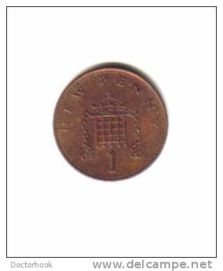 GREAT BRITAIN    1  NEW PENNY  1981  (KM# 915) - 1 Penny & 1 New Penny