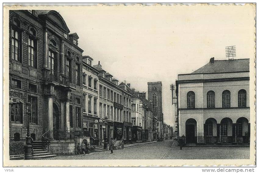 ATH :  Hotel De Ville Et Rue Aux Gades  (  Ecrit Avec Timbre ) - Ath