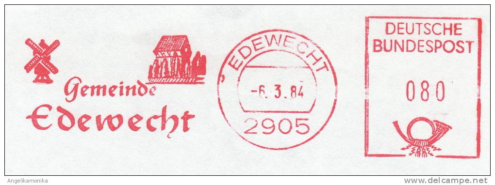 Freistempel 1901 Edewecht Windhmühle Haus - Macchine Per Obliterare (EMA)