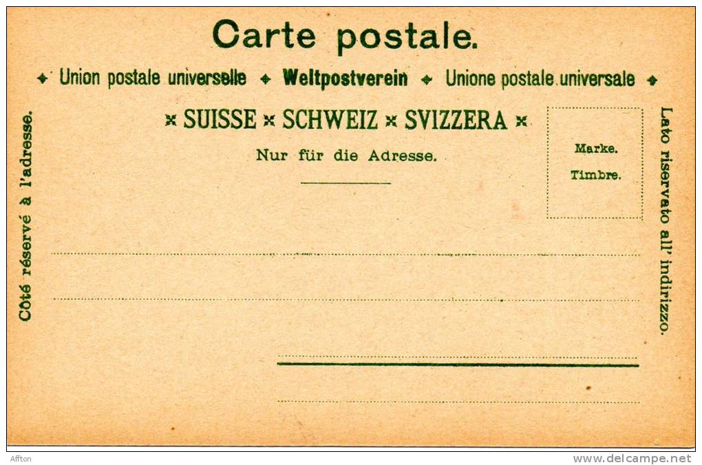 Costumes Suisses Switzerland 1898 Uri & Schwyz & Unterwalden Postcard - Sin Clasificación