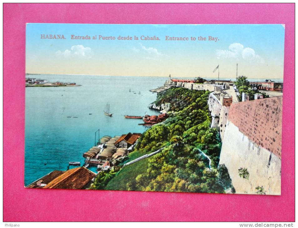 Cuba- Habana--  Entrance To Bay  --Circa 1910--- Not Postally  Mailed---ref 711 - Cuba