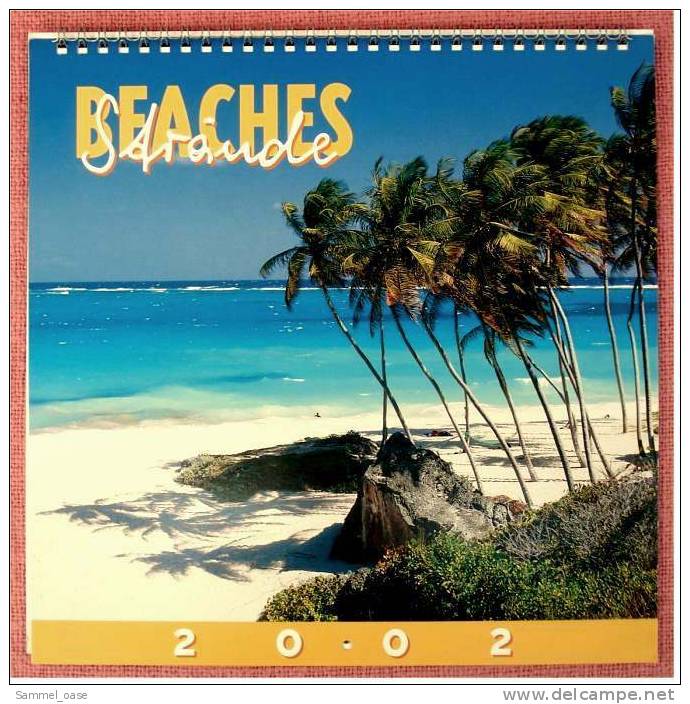 Foto Kalender  2002  - Beaches / Strände  -  25,5 X 25,5 Cm - Calendriers