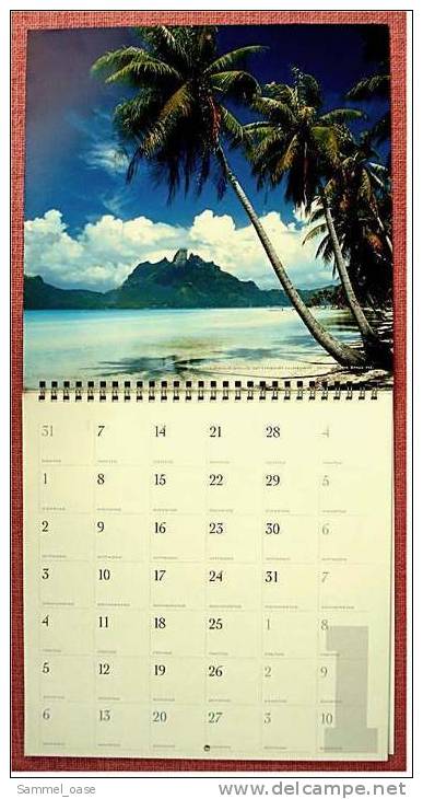 Foto Kalender  2002  - Beaches / Strände  -  25,5 X 25,5 Cm - Calendars