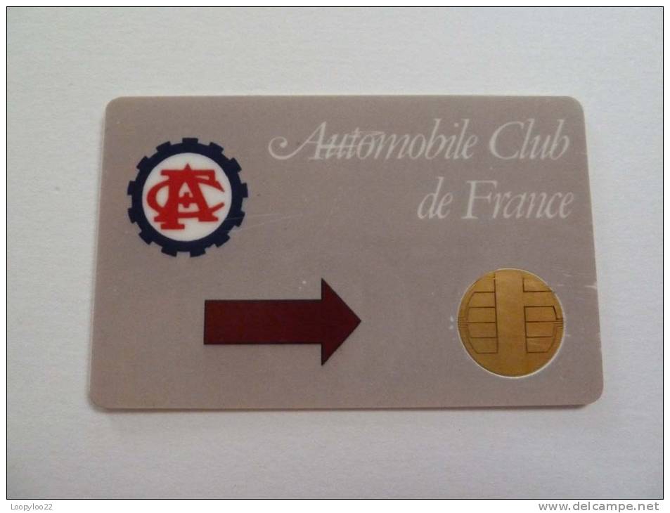 FRANCE - Smartcard Demo - Automobile Club De France - Very Rare - Internas