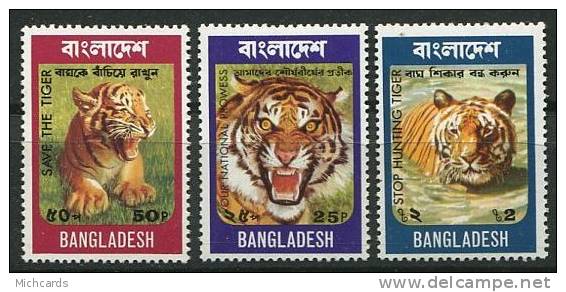 BANGLADESH 1974 - Faune Tigre - Neuf Sans Charniere (Yvert 56/58) - Bangladesh