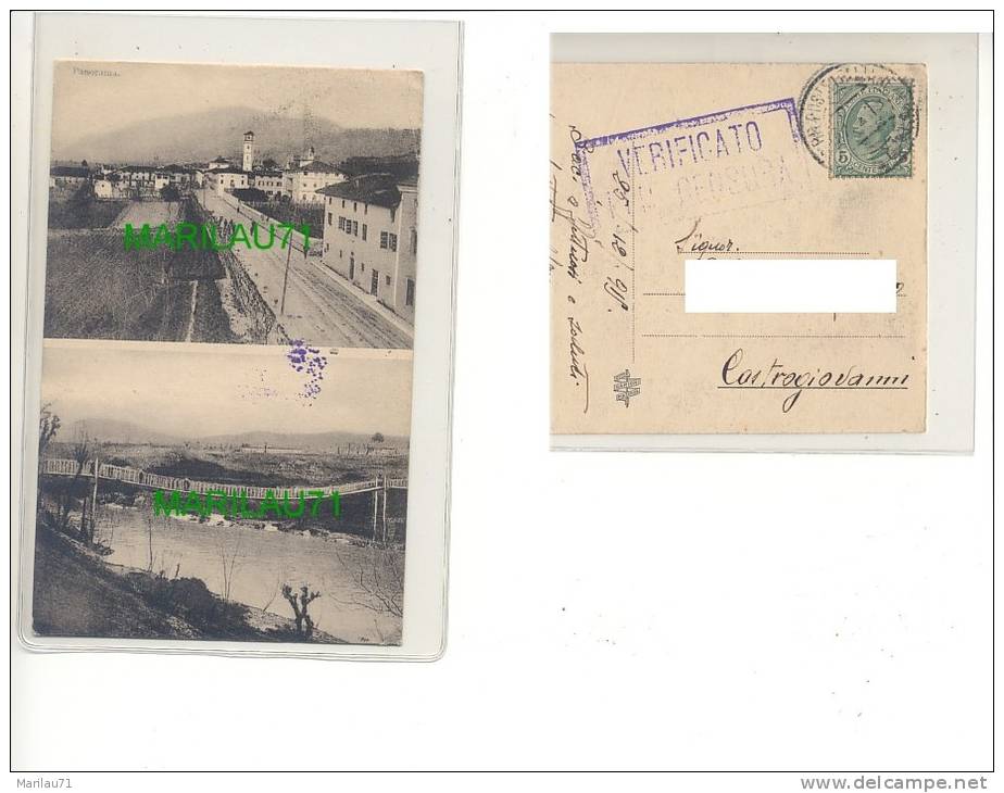 3456 ALBANIA VALONA 1915 VIAGGIATA ANNULLO REGIE POSTE ITALIANE - Albanie