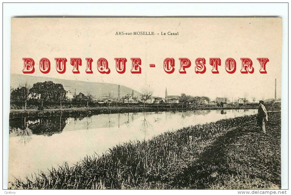 57 - ARS Sur MOSELLE - Le Canal - Dos Scané - Ars Sur Moselle