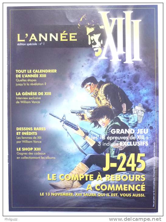 L´ANNEE XIII - VANCE / VAN-HAMME - édition Spéciale N°1 - Archivos De Prensal