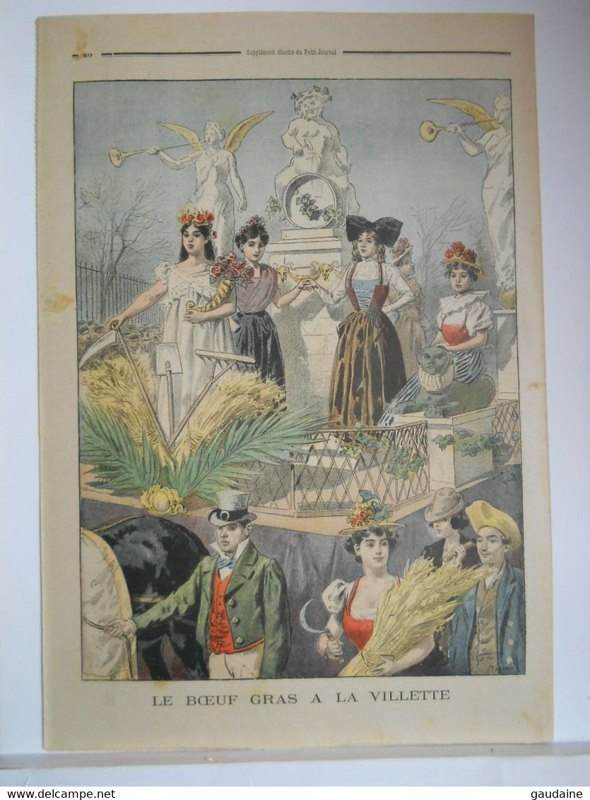 LE PETIT JOURNAL N° 486 - 11 MARS 1900 - LE PATRON LE MAT - EXPOSITION DE 1900 PAVILLON DE LA HONGRIE - BOEUF GRAS - Le Petit Journal