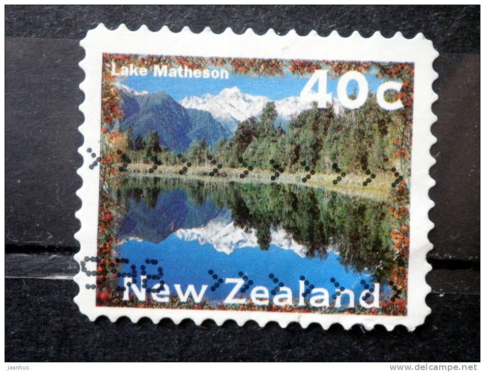 New Zealand - 1996 - Mi.nr.1519 I BA - Used - Landscapes - Lake Matheson - Definitives - Self-adhesive - Oblitérés
