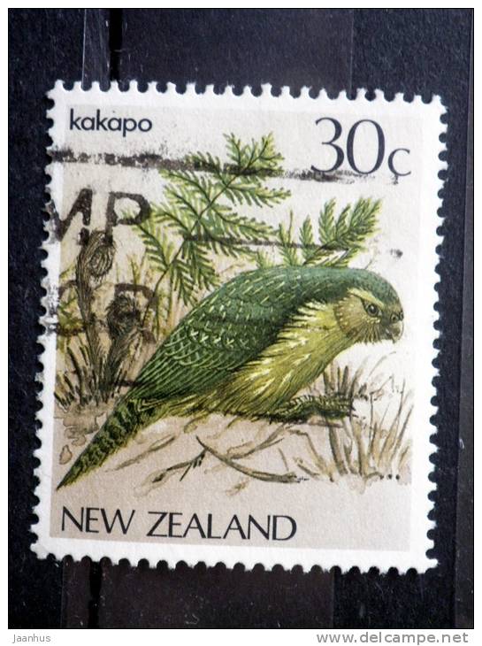 New Zealand - 1986 - Mi.nr.962 - Used - Birds - Kakapo - Strigops Habroptilus- Definitives - Oblitérés