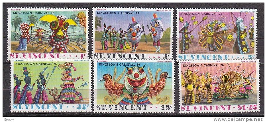 P4051 - BRITISH COLONIES ST VINCENT Yv N°436/41 ** FOLKLORE - St.Vincent (...-1979)