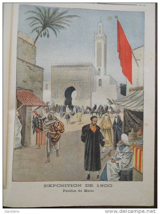 LE PETIT JOURNAL N° 514 - 23 SEPTEMBRE 1900 -OFFICIER DE CUIRASSIER -EXPOSITION 1900 PAVILLON DU MAROC - ACCIDENT CHASSE - Le Petit Journal