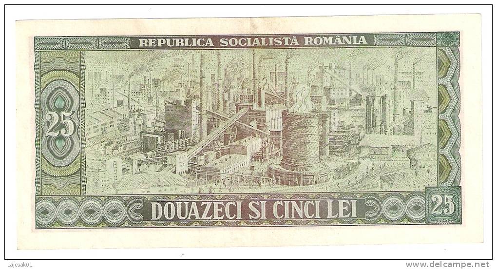 Romania 25 Lei 1966. P95 XF - Rumania