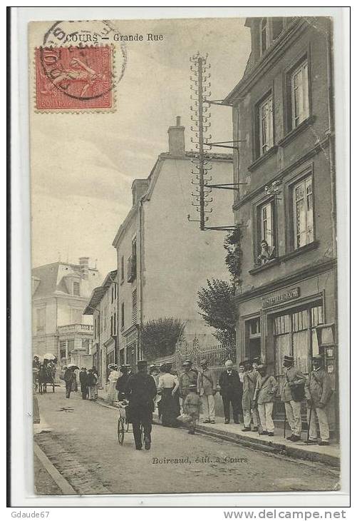 COURS (RHONE) - CPA - GRANDE RUE - Other & Unclassified