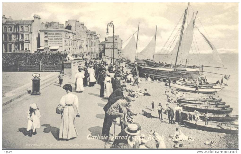 Royaume Unis - Angleterre - Sussex - Hastings - Carlisle Parade And Beach - Hastings