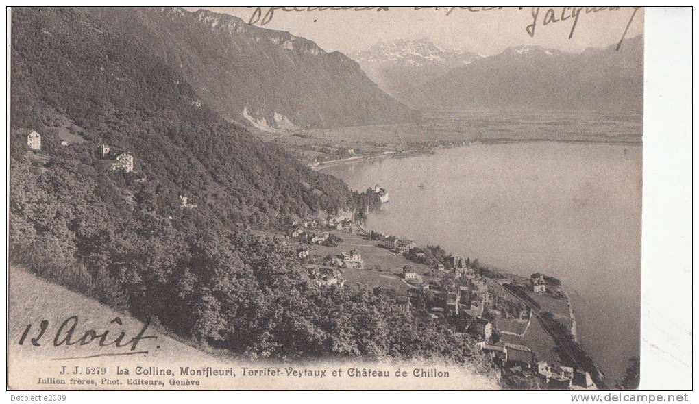 BR36210 La Colline Montfleuri Terrietet Veytaux Et Chateau De Chillon     2 Scans - Veytaux