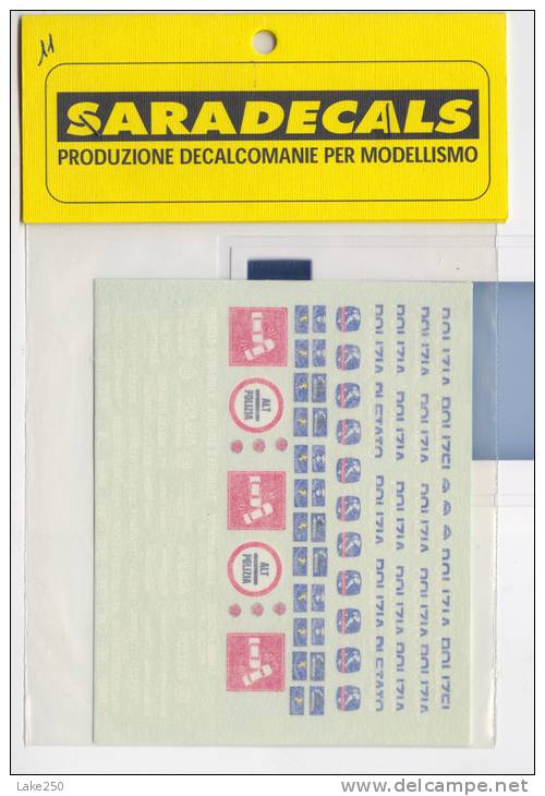 DECALS - POLIZIA E AUTOSTRADALE   Scala 1/43 - Decalcografie
