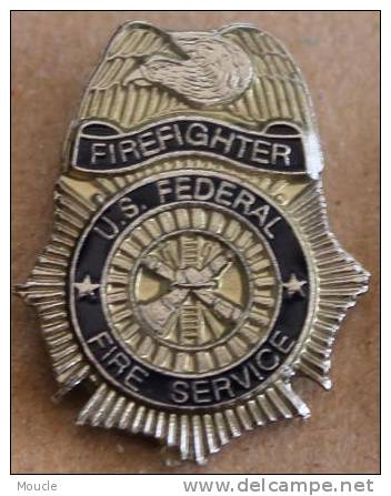 U.S. FEDERAL - FIRE SERVICE - FIREFIGHTER - PLAQUE - AIGLE  -    1 - Pompiers