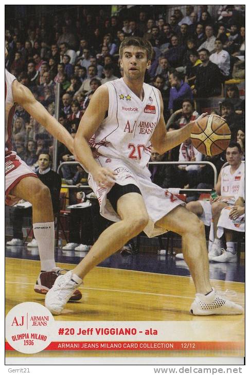 SPORT - BASKETBALL - OLIMPIA MILANO - JEFF VIGGIANO - Basketball