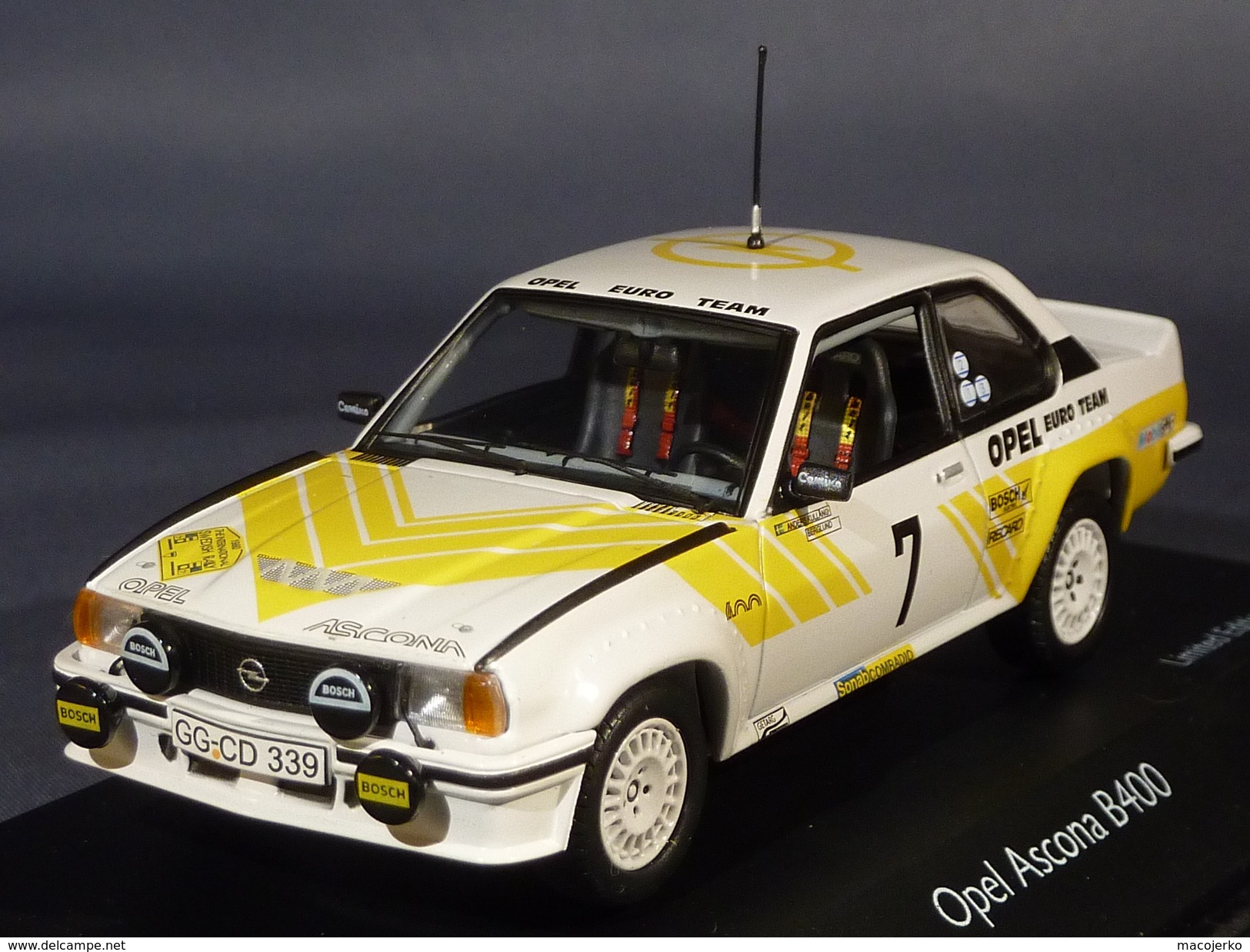 Schuco 05523, Opel Ascona B400 Swedish Rally 1980, Kulläng - Berglund, 1:43 - Schuco